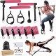 Fitness Bands Pilates Bar Set with 6 Resistance Bands