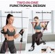 Fitness Bands Pilates Bar Set with 6 Resistance Bands