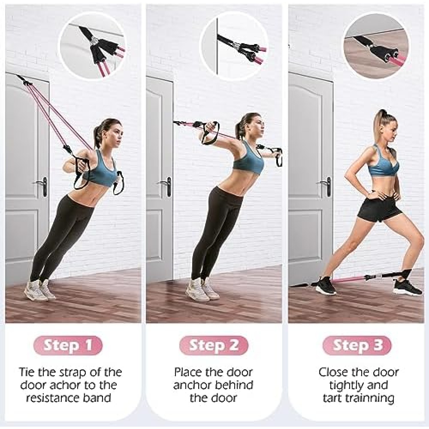 Fitness Bands Pilates Bar Set with 6 Resistance Bands