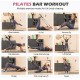 Fitness Bands Pilates Bar Set with 6 Resistance Bands