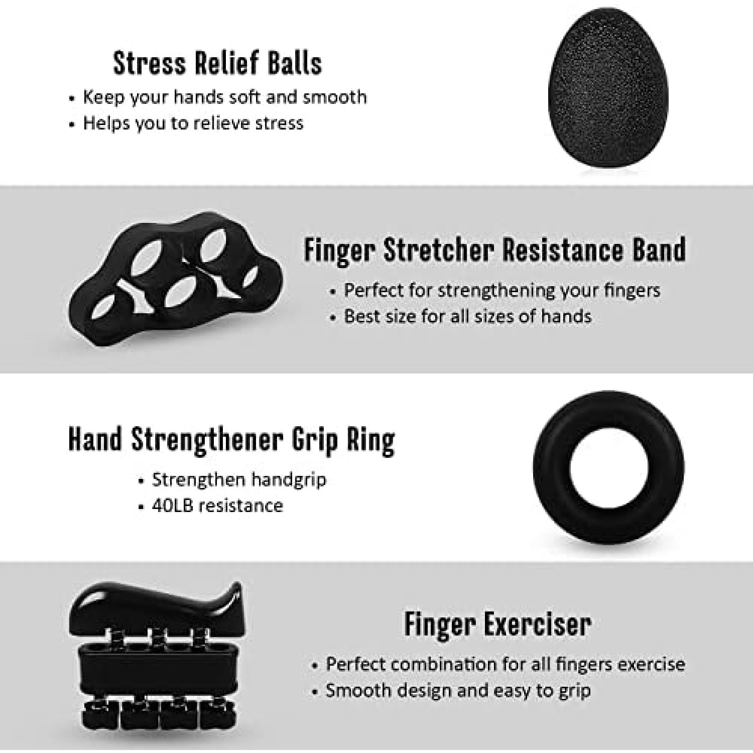 Hand Grips Strengthener with Counter, Adjustable Grip Strength Trainer
