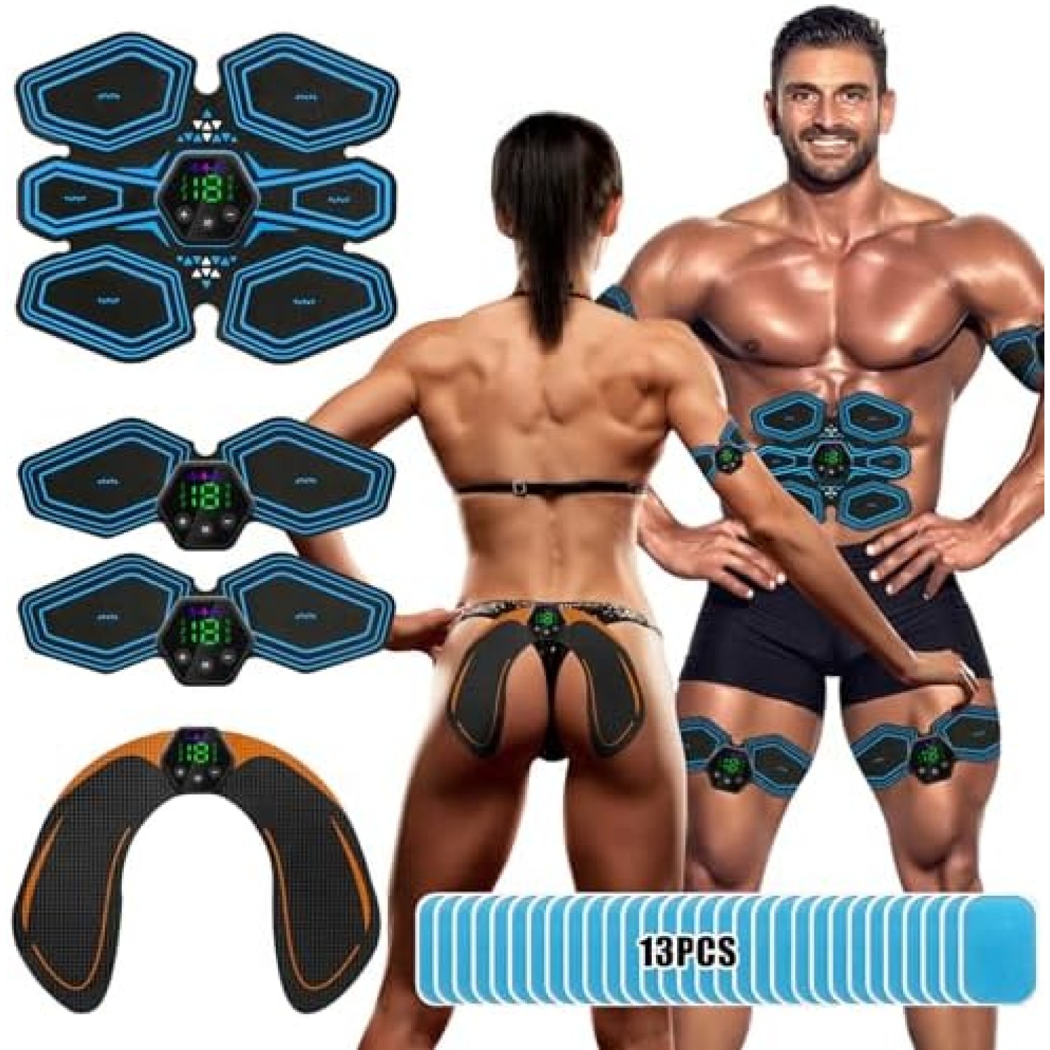 Abs Trainer Muscle Stimulator - 6 Pack Abs Electronic Toning Device