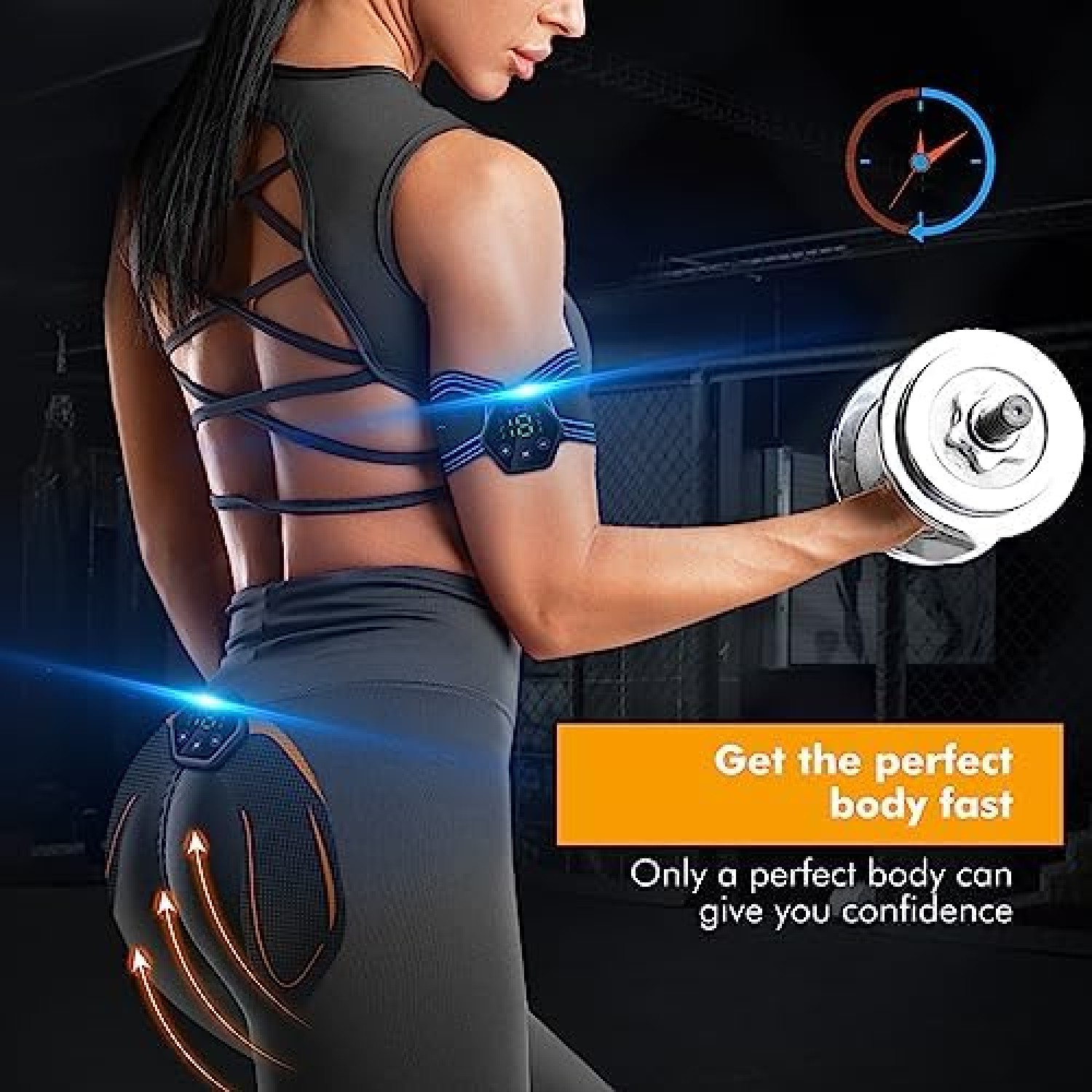 Abs Trainer Muscle Stimulator - 6 Pack Abs Electronic Toning Device