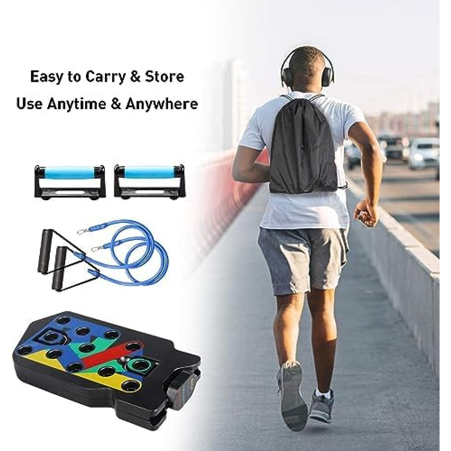 20 in 1 Push-Up Board, Portable Men and Women Push-Up Equipment